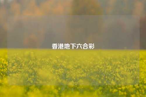 香港地下六合彩